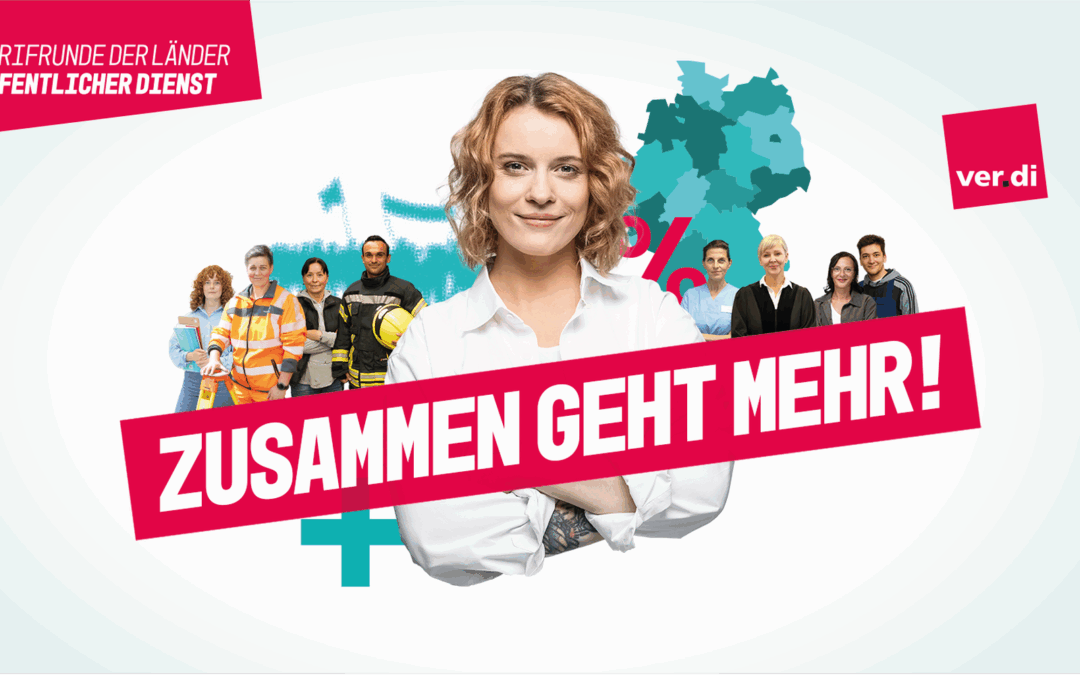 Sieben Prozent mehr Geld, mindestens aber 300 Euro monatlich, damit starten wir in die Tarifauseinandersetzung für den öffentlichen Dienst der Länder