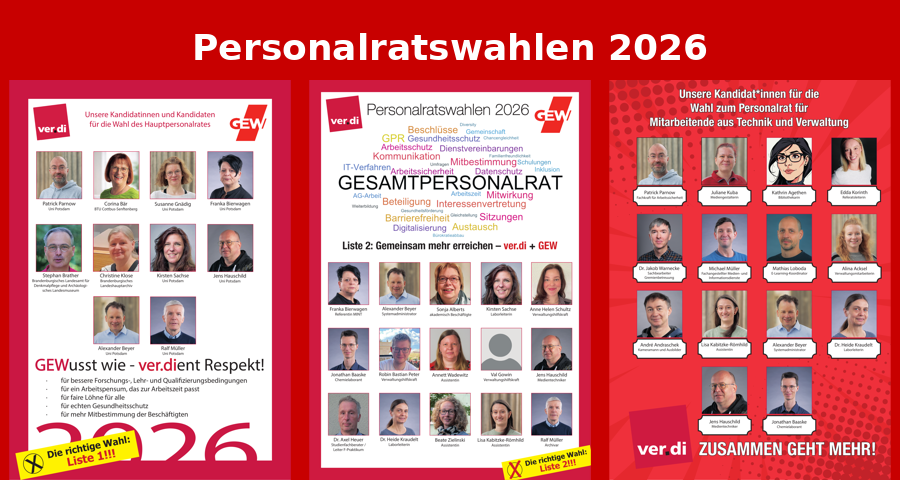 Personalratswahlen an der Universität Potsdam vom 21.04. bis 23.04.